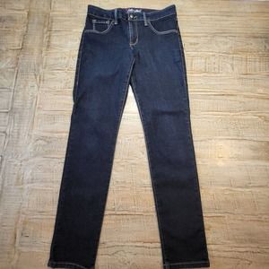 Fade To Blue Jeans Women Size 6 Denim Blue Slim Straight Dark Wash Stretch